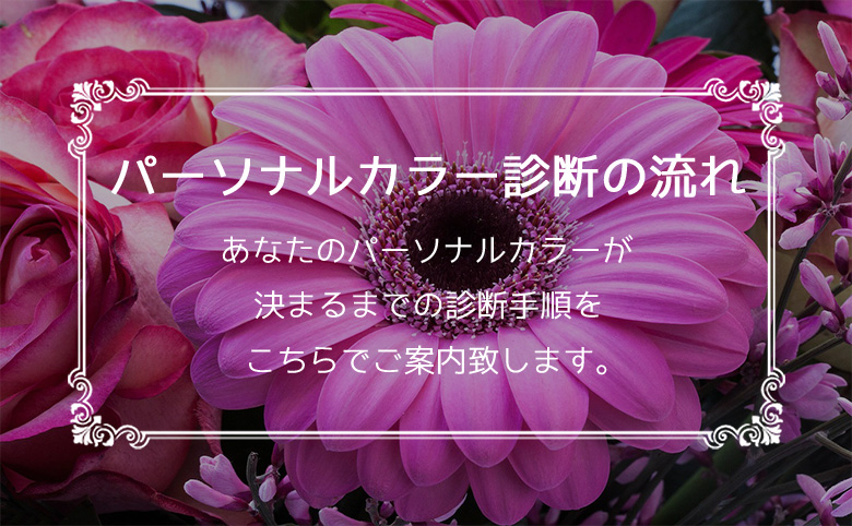 パーソナルカラー診断の流れ